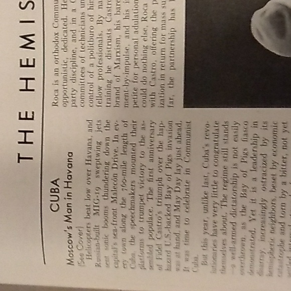 TIME.. 1962.. Cuba..Blas Roca.. 92 pg.. News Mag.. 8.5 x 11.. - Picture 10 of 12